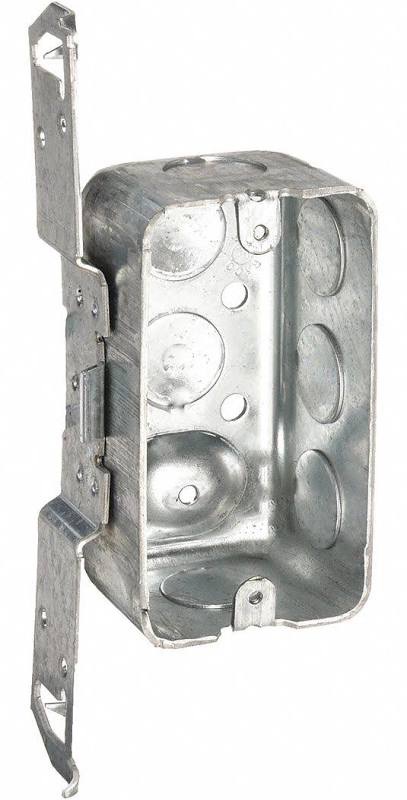 1 Gang Metal Handy Box 1/2 KO's And F bracket