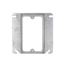 4" Square 1 Gang Device Ring 1/2" Raised
