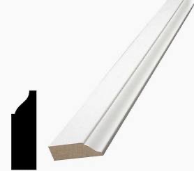 3/8" X 1-3/8 x 8 FT. COLONIAL DOOR STOP PRIMED