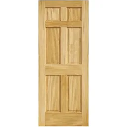 1-3/8 6 PANEL PINE DOOR