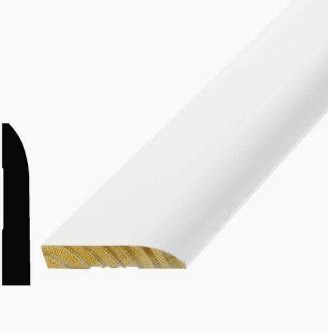3 1/4 CLAM SHELL BASE PRIME MOLDING 16 FT.