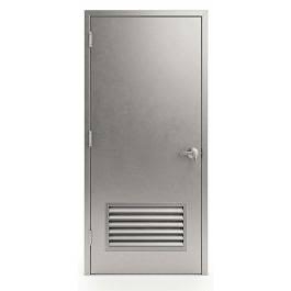 1-3/4 STEEL FIRE RATED COMMERCIAL / RESIDENTIAL FLUSH LOUVERED DOOR