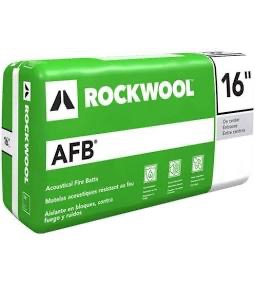 ROCKWOOL  3” X 16” X 48" SOUNDPROOFING & FIRE RESISTANT INSULATION (85.33sq. ft.)
